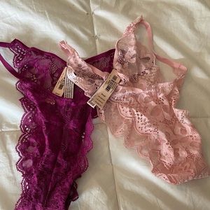 2 pairs of Victoria Secret lace underwear